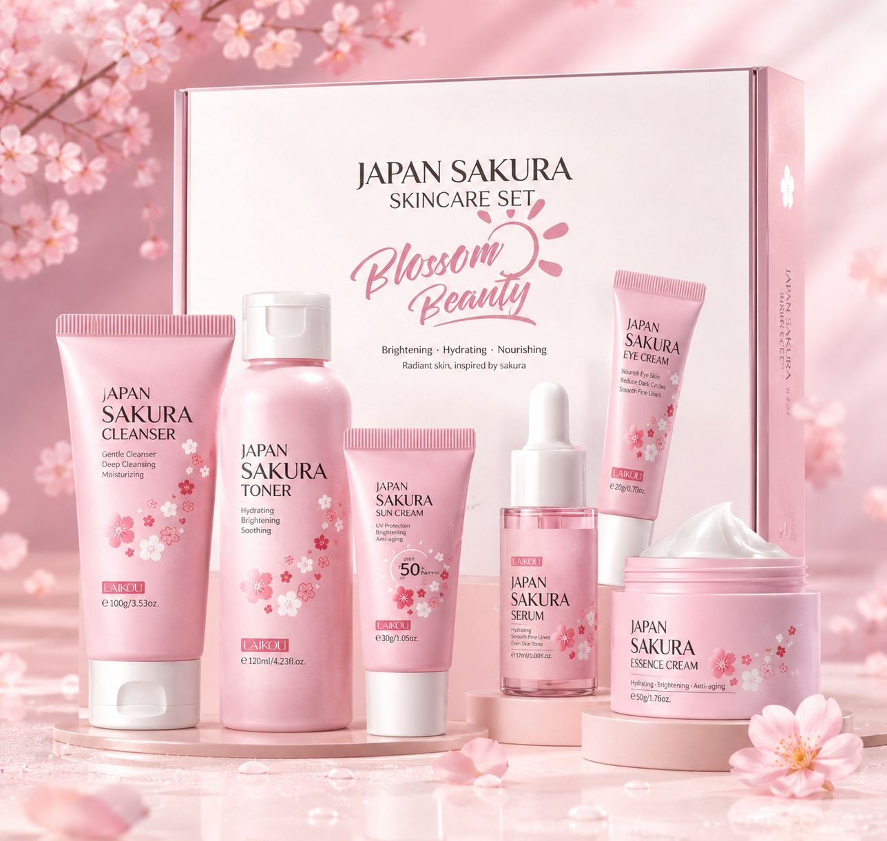 Glowgarden™ Sakura Blossom Radiance Set (6-Piece)