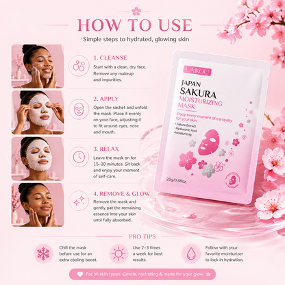 Glowgarden™ Japan Sakura Hydrating Sheet Mask - 1PC