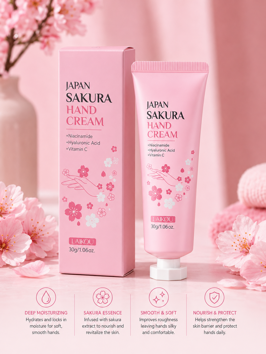 Glowgarden™ Japan Sakura Nourishing Hand Cream – 30g